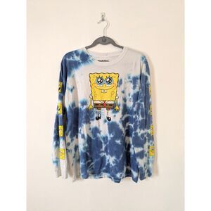 Long Sleeve Spongebob Squarepants Tie Dye Shirt